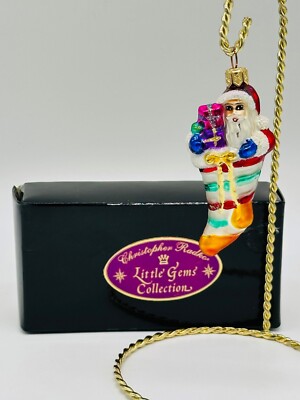 Radko Little Gems Put the Loot in the Boot Christmas Ornament 99-957-0 with Box