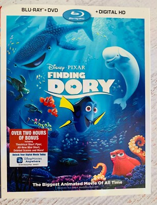 Disney Pixar - Finding Dory (Blu-ray/DVD Set, + Digital Copy & Slip Cover) NEW