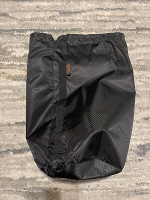 Trail Blazer Drawstring Cinch Sack Tote Gym Beach Travel Bag BLACK