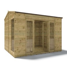 Project Timber Pressure Treated Cannes Summerhouse Folding Doors Office Gym 8x6