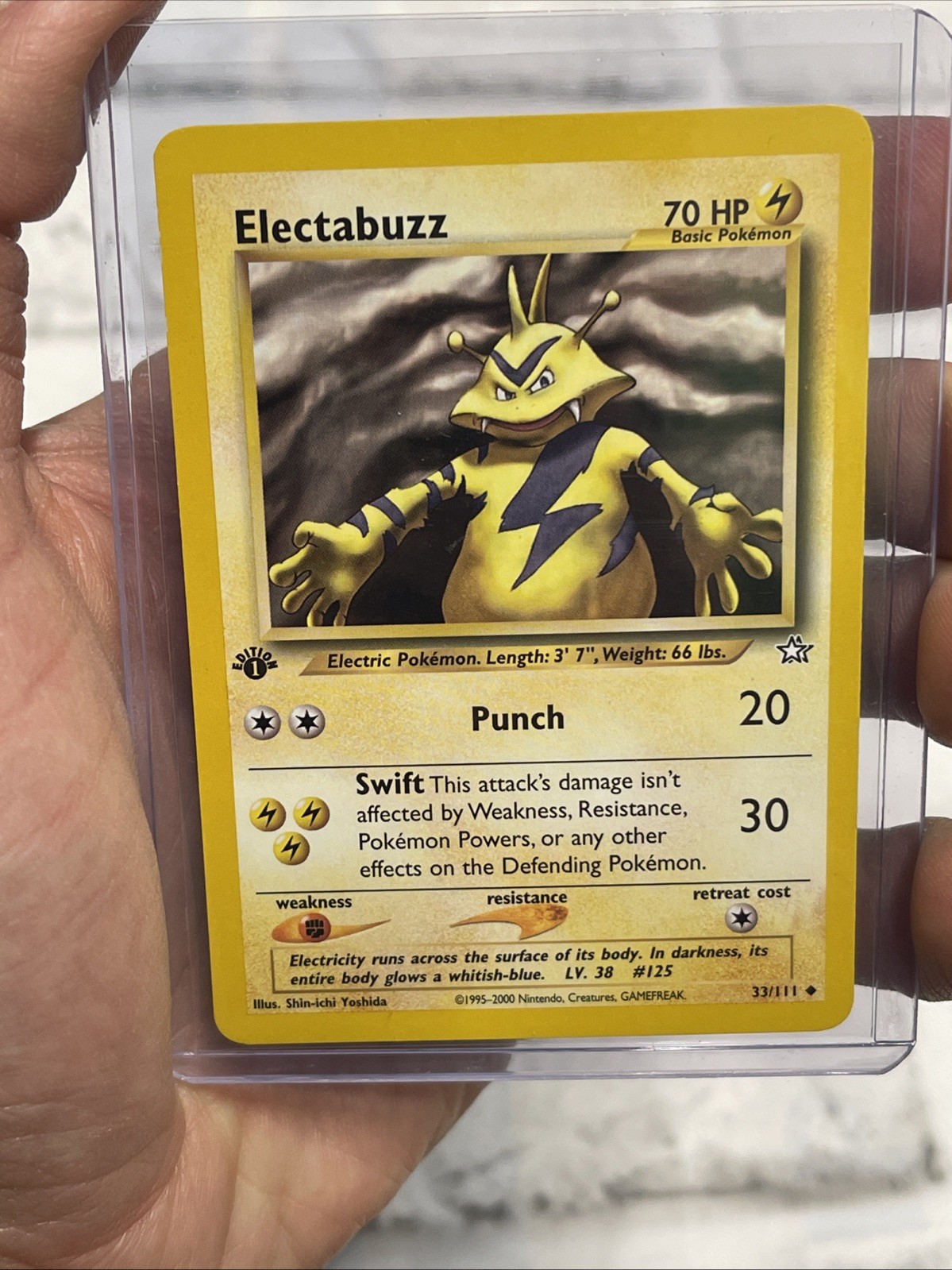 Pokémon TCG - ELECTABUZZ - 1ST EDITION - 33/111 - NEO GENESIS (2000) - WOTC NM