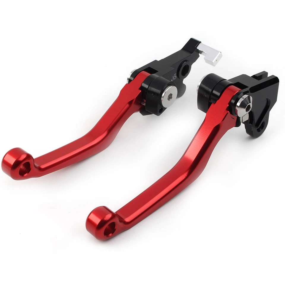 Palancas de embrague de freno pivote rojo para Honda XR250 1995-2007 XR400 Foto 2 de 4