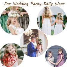 Girl's Pearl Headband Flower Bridal Wedding Hair Accessory Silver