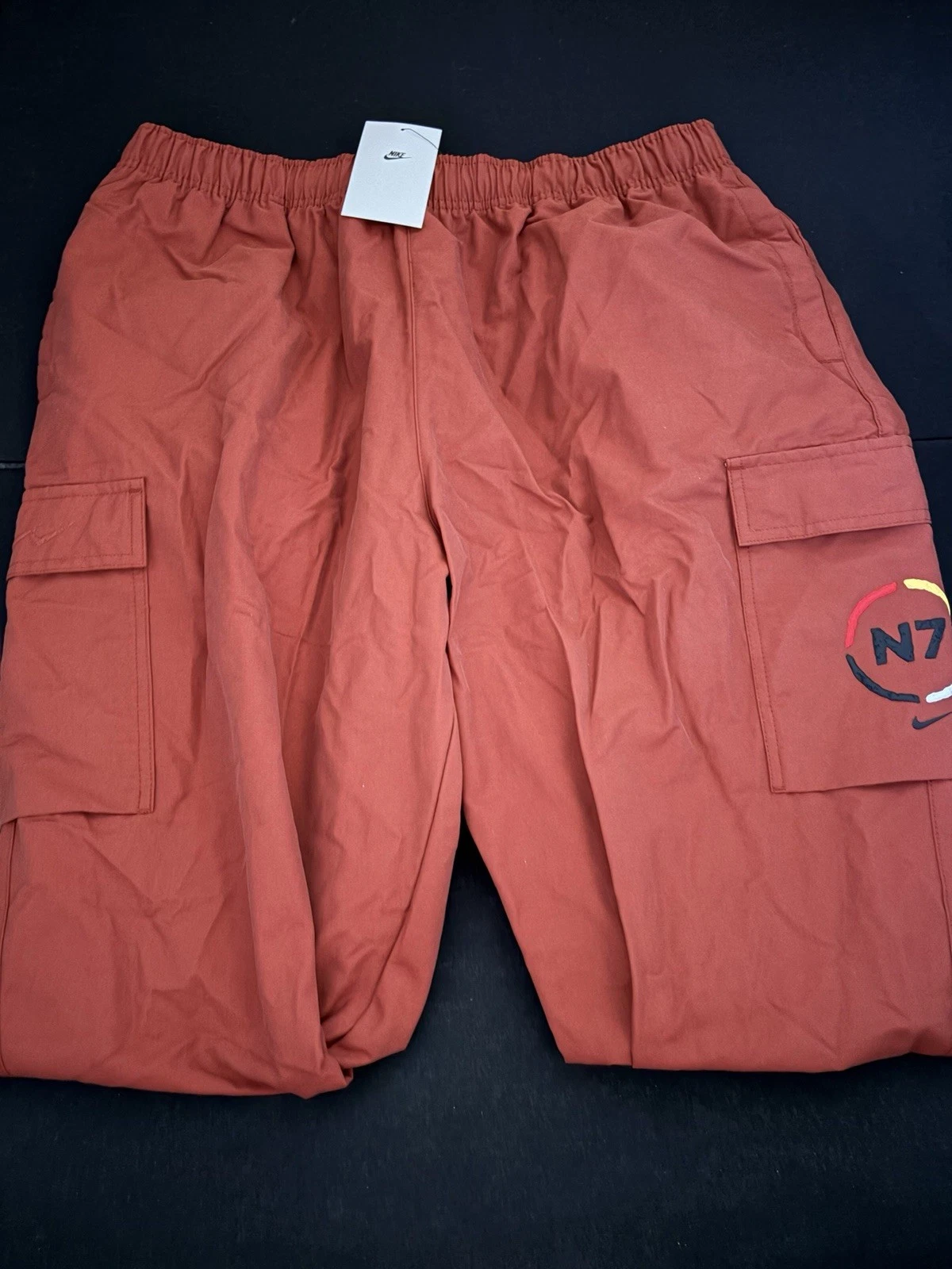 NIKE SPORTSWEAR N7 OPEN-HEM WOVEN CARGO PANTS MARS STONE MenSz XL New II5752-641