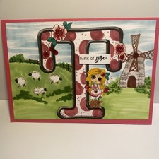 Handmade Thinking Of You Any Occasion Card Blank Inside With Envelope