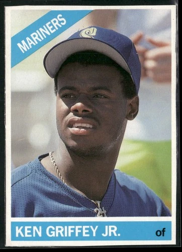 Ken Griffey Jr. - 1991 Baseball Cards Magazine '66 Topps Replicas #37 - Mariners
