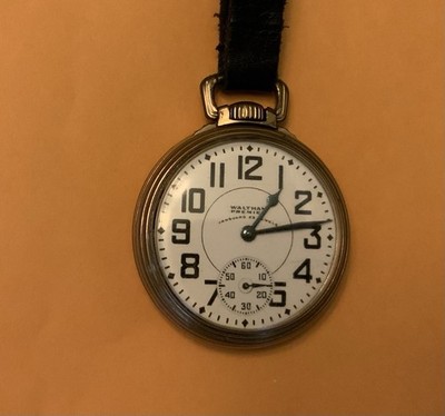 Waltham Premier Vanguard 23 Jewels 10K Gold Filled RR 1930 Pocket Watch Running
