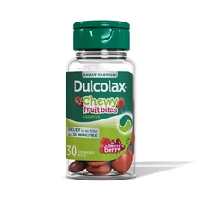 Dulcolax Saline Laxative Chewy Fruit Bites, Fast-Acting Laxative & Gentle 