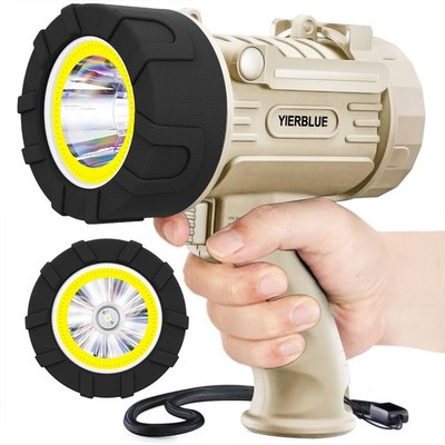 YIERBLUE Rechargeable Spotlight Floodlight Combo 2200,000 High Lumen LED, IP6...
