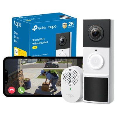 Tapo TD21 Akku Video Türklingel Kabellos 2K 3MP Ultra Clear Türklingel Kamera