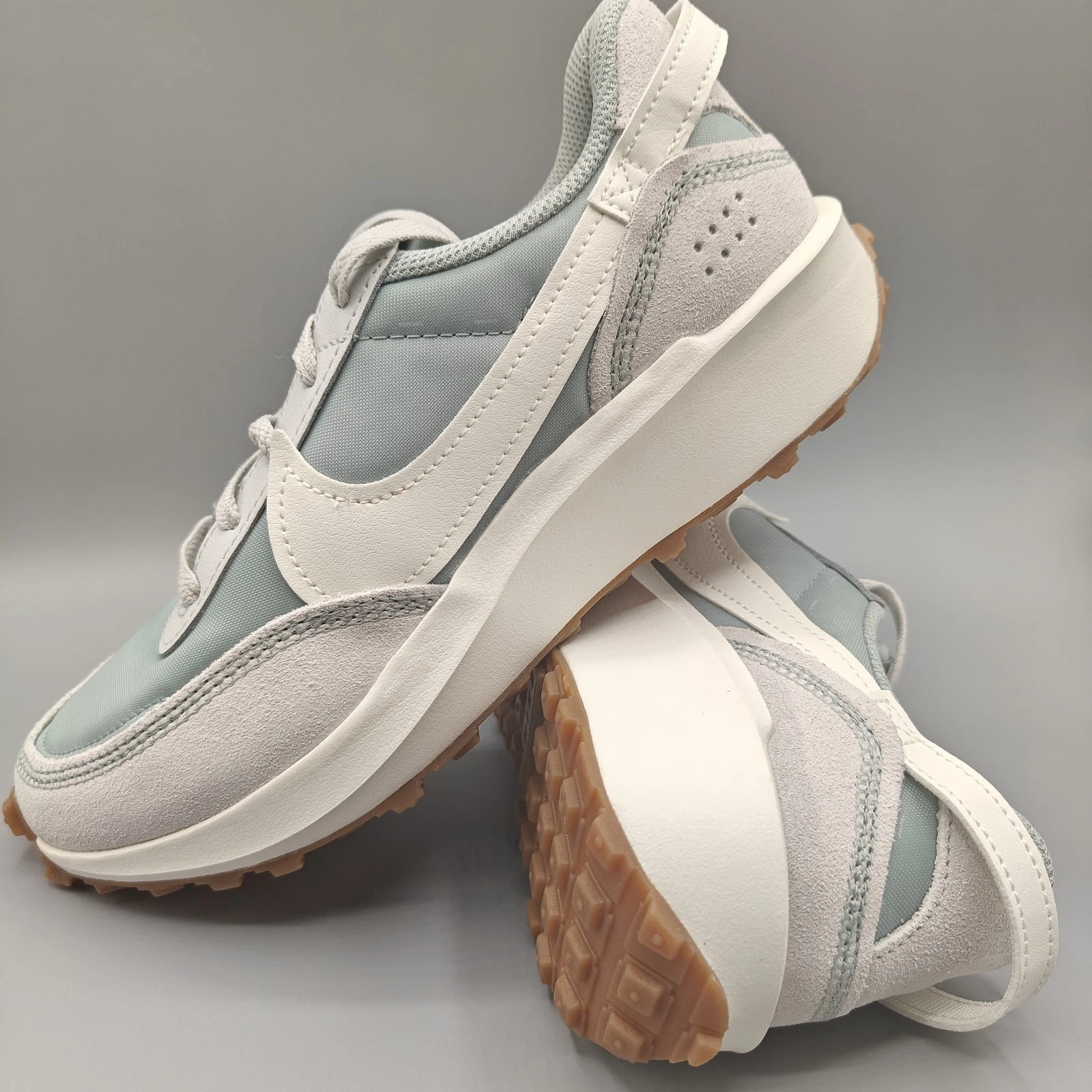 Nike WAFFLE DEBUT scarpe sneakers donna blu chiaro bianco DH9523 006 taglia 6 5