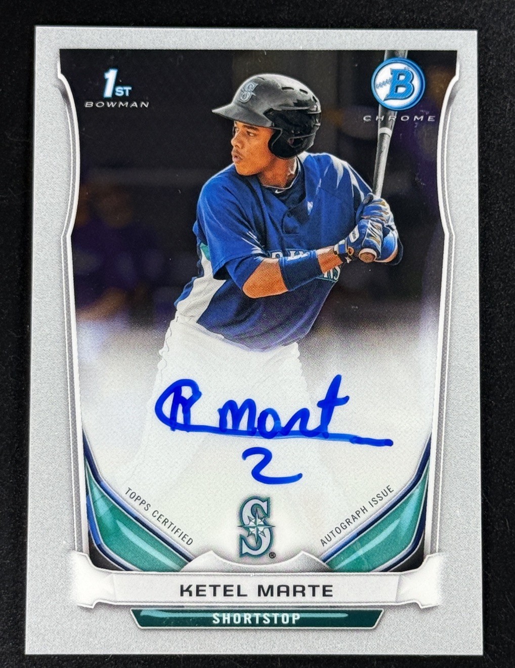 2014 Bowman Chrome Ketel Marte 1st Bowman Auto Rookie RC Mariners Diamondbacks