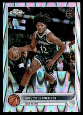 Bryce Griggs 2022-23 Topps Chrome Overtime Elite RayWave Cold Hearts #62