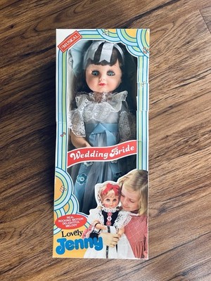 1960 s Lovely Jenny Musical Rocking Motion Wedding Bride Doll- New With Open Box