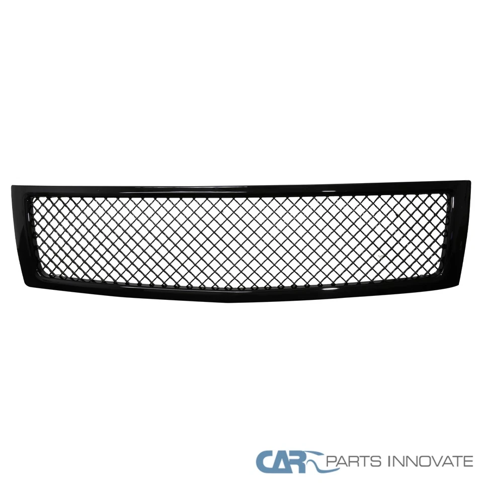 Fits Chevy 07-13 Silverado 1500 Pickup Black Mesh Front Bumper Hood Grille Grill Foto 3 de 4