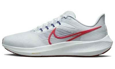 Nike Air Zoom Pegasus 39 Grey Bright Crimson Men's Size Shoes Sneaker DH4071 007