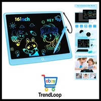 Bunte Lcd Schreibtafel Kinder 16 Zoll, Maltafel Zaubertafel Digital Zeichnen ...