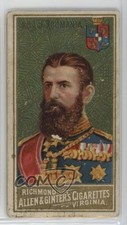 1888 Allen & Ginter Great Generals Tobacco N15 King of Roumania 0d08