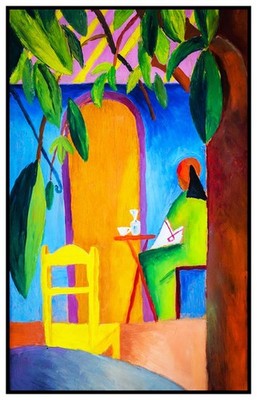 August Macke Türkisches Cafe Vintage Kunstdruck Poster Wanddeko Design Stück Zuhause