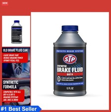 Synthetic Brake Fluid DOT 4 12 Oz Pack of 6 Protects Brake Systems ABS Disc Drum 1.01 per gallon