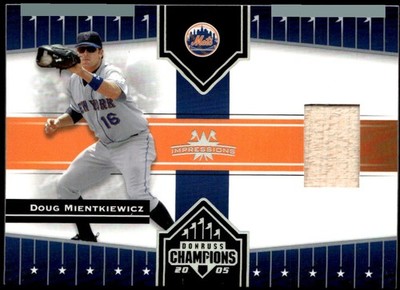 2005 Donruss Champions #55 Doug Mientkiewicz Impressions Material Bat Relic E5