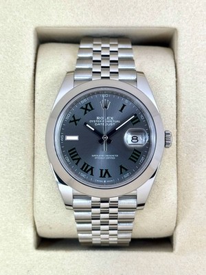 NEW 2025 Rolex Datejust 41mm 126300 Stainless Steel Jubilee Wimbledon Dial