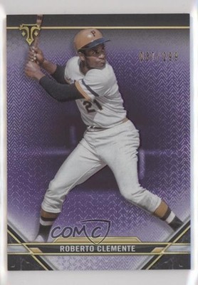 2021 Topps Triple Threads Amethyst 37/299 Roberto Clemente #18 HOF s7f