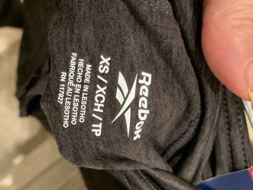 Reebok Womens Skinny Legging Athletic Black Sz XS NWT - Picture 3 of 3