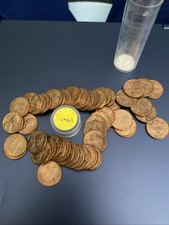 1961 BU Lincoln Memorial Penny Roll 50 Coins