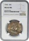 1960 Franklin Half 50c MS66 FBL NGC 951281-3