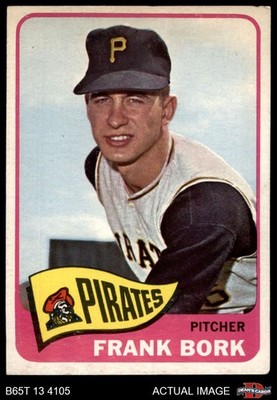 1965 Topps #592 Frank Bork Pirates SHORT-PRINT 1 - POOR