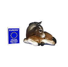 ROSENTHAL Mini Figur Liegendes Fohlen 1886 7,2 cm Arthur Klingler