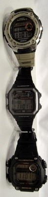 LOT THREE CASIO DIGITAL WATCHES - INCLUDED IN LOT: WS-1600H WR100M - (EZS003573)
