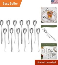 Long Handle Iced Tea Spoons 12 Pieces 7.87", Stainless Steel Coffee Spoon, Ic...