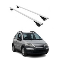 DachträGer GrundträGer FüR Citroen C3 X-TR 2002-2009 75Kg Stahl Silber 2 Tlg