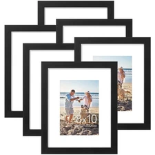 decorUhome 8x10 Picture Frame, Display Pictures 5x7 with Mat or 8x10 without ...