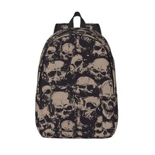 Grunge Skull Horror Scary Vintage Backpack for Girls Boys Women Lightweight C...