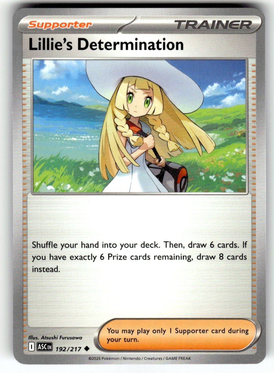 Pokemon 2026 ME: Ascended Heroes Card 192/217 Lillie's Determination
