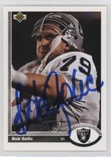JSA Certified 1991 Upper Deck Bob Golic #275 COA Auto 2k2