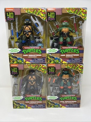 TMNT 1988 Remastered Playmates Set Of 4 Ninja Turtles 2024 40th anniversary
