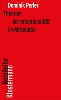Theorien Der IntentionalitäT Im Mittelalter | Dominik Perler | Deutsch | Buch