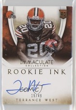 2014 Panini Immaculate Rookie Ink 15/49 Terrance West #37 Auto 0q3