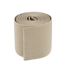 Twill Elastic Band Double-Side 3" Flat 2 Yard 1 Roll Flat Ribbon Cord, Beige