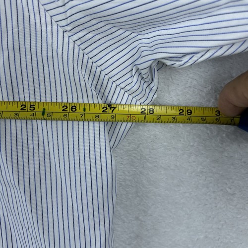 Camisa de Vestir Ermenegildo Zegna Su Misura Hombres 2XL Rayas Botones Calce Relajado - Imagen 6 de 15