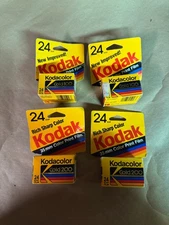 Set of Four (4) Kodak Gold 100 (2) and Gold 200 (2)  24exp Film Expired 1990