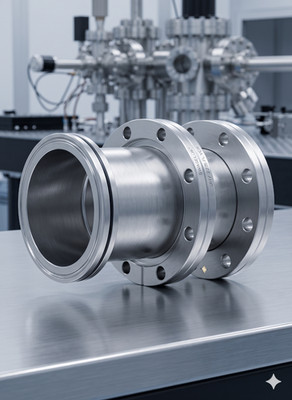 ANCORP 7.00'' OAL ConFlat Full Nipple | DN63 | 4.625'' CF Spool | 304SS