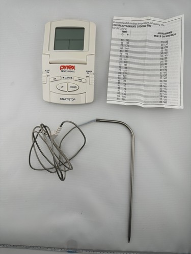 Pyrex Professional Programmable Timer Digital Meat Thermometer