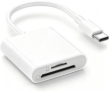 SD Card Reader for iPhone 17, USB C SD Card Reader, MicroSD Card Adapter