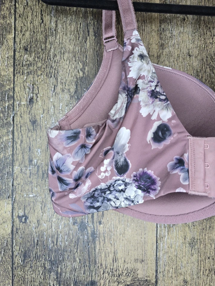 Torrid XO Plunge Push-up Bra Sz 40 DD Floral Pastels - Image 4 of 4