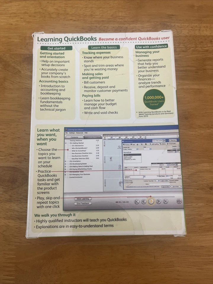 Intuit QuickBooks Learning CD Pro & Premier Training Step By Step Guide - Image 3 of 4